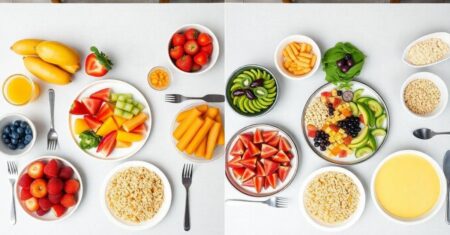 Antes e depois de alimentação saudável incríveis