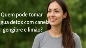Mulher sorridente ao ar livre, representando quem pode consumir água detox com canela, gengibre e limão com segurança.