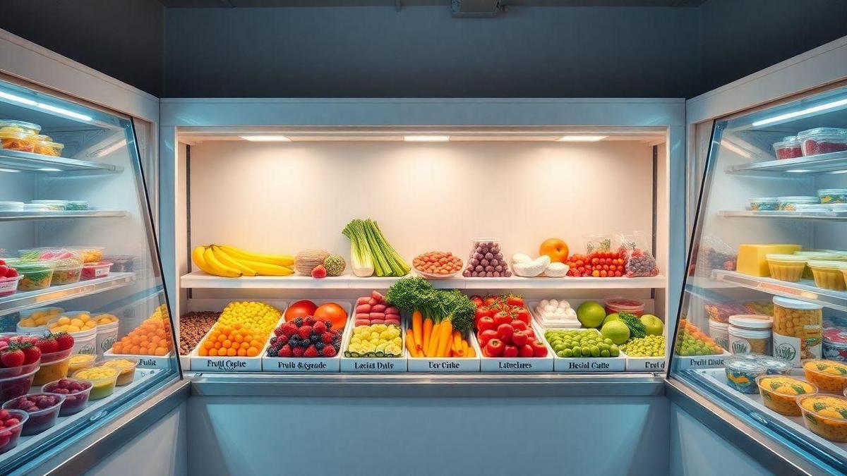 Disposição dos Alimentos na Geladeira