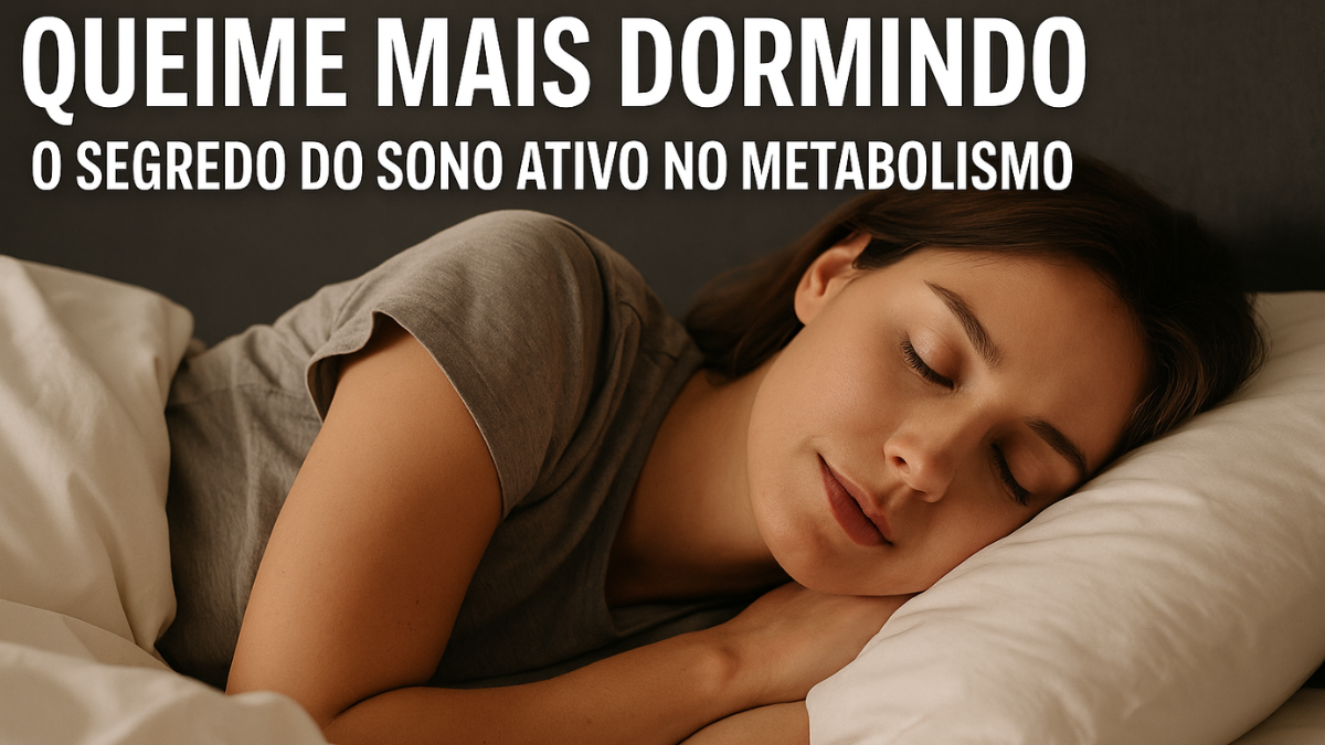 Mulher dormindo tranquilamente, representando o conceito de sono ativo no metabolismo para emagrecimento.