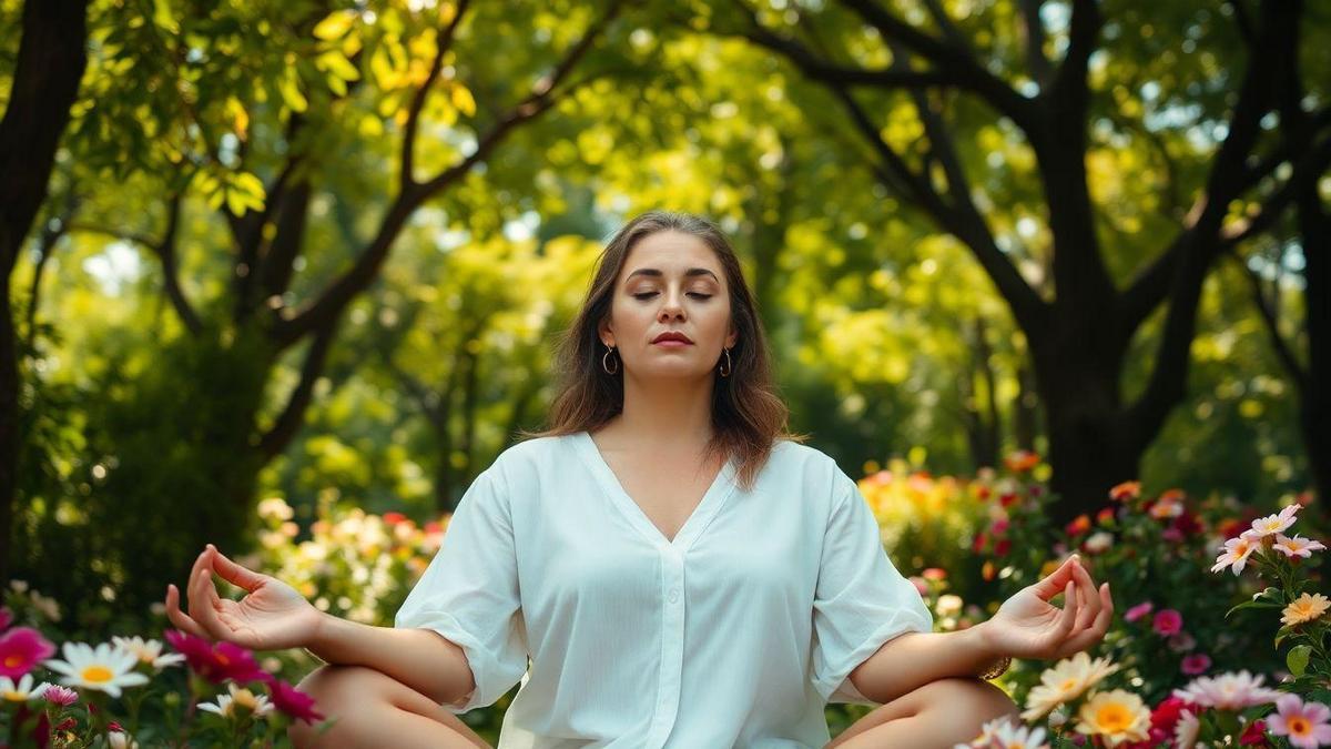 Redução de estresse com meditação