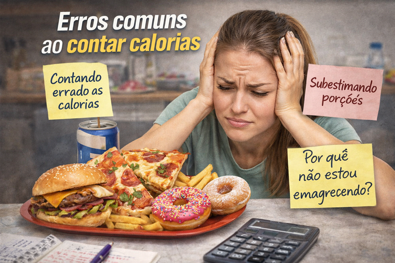 Déficit calórico para emagrecer mostrando calorias consumidas e calorias gastas em uma comparação visual