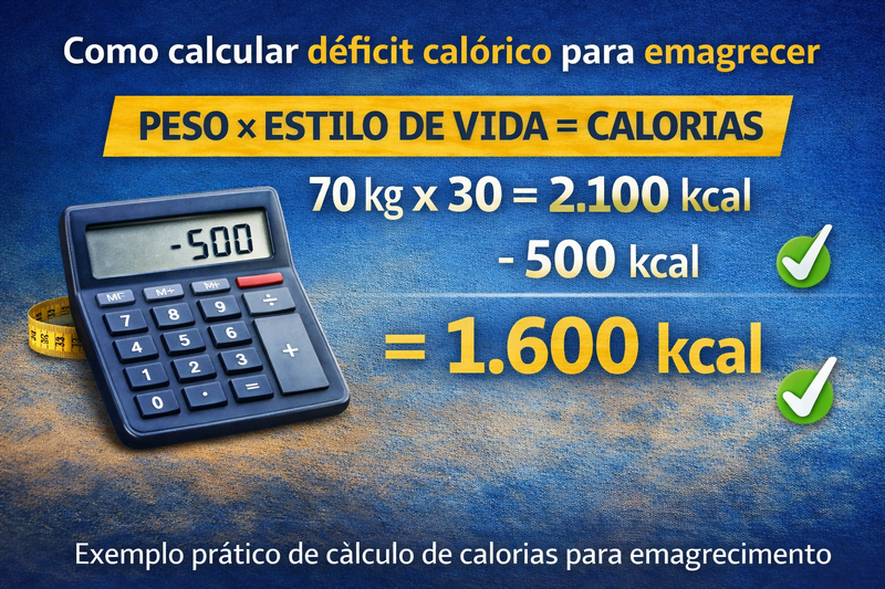 alimentação saudável para déficit calórico e emagrecimento