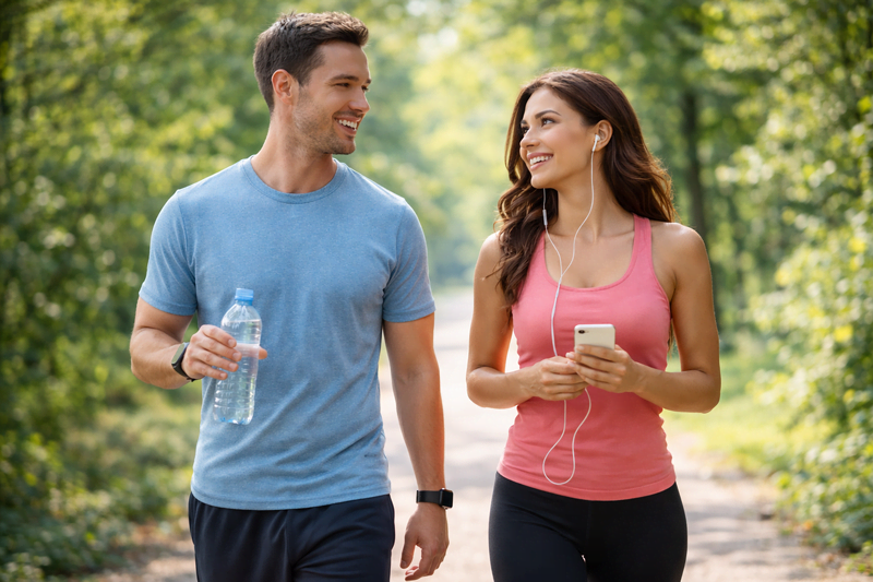 Caminhada ao ar livre como estratégia prática no plano de emagrecimento simples para começar hoje