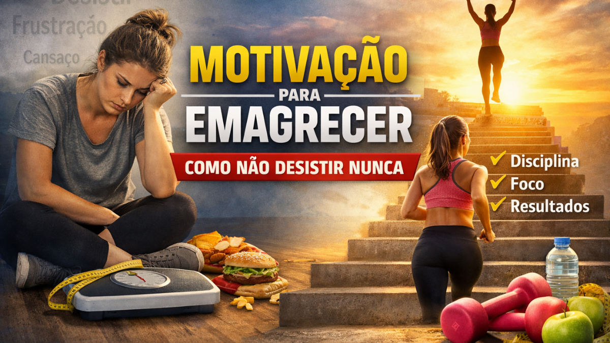 Mulher enfrentando desafios no emagrecimento de um lado e, por outro lado, evoluindo com disciplina, foco e consistência no processo de perda de peso